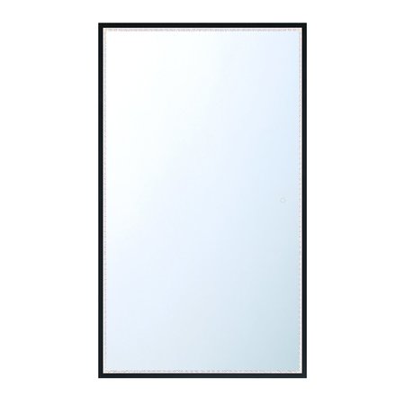 EUROFASE Cerissa Modern LED Mirror, 1-Light, Rectangle, Dimmable, Black 44282-011